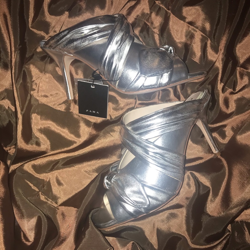 Silver Pumps by Zara